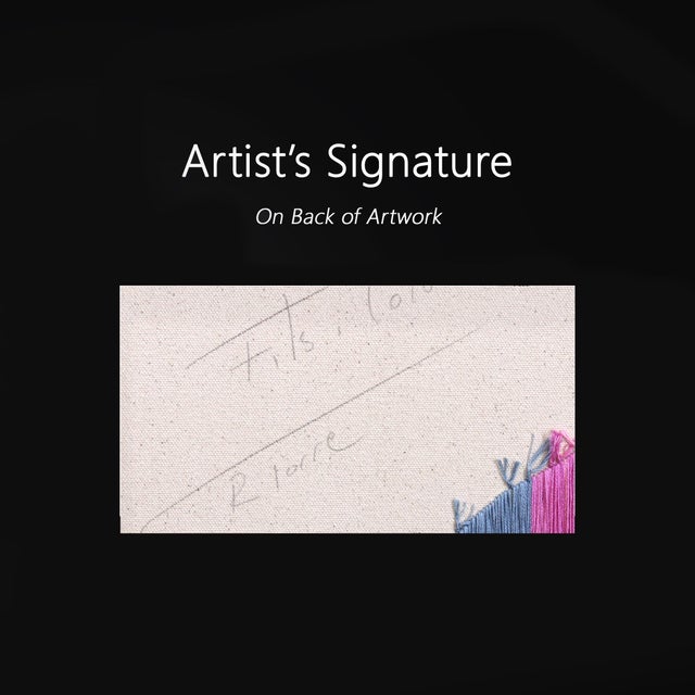 Fils I Colors DCXCIV - Large Colorful Abstract Contemporary Art on Canvas Original Artwork by Raul De La Torre For Sale - Image 9 of 9