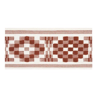 Schumacher Maidstone Tape in Russet For Sale