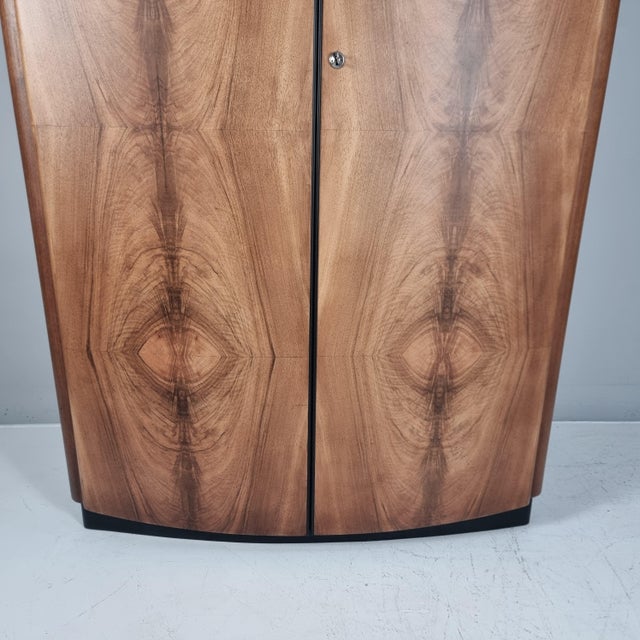 Art Deco Walnut Wardrobe by Jindrich Halabala, 1940s For Sale - Image 16 of 17
