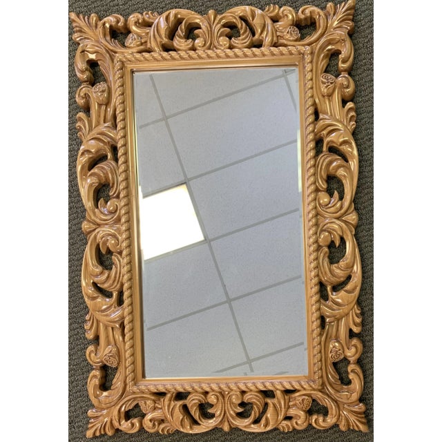 Cherry Contemporary Rococo Style Mirror For Sale - Image 9 of 10