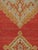 Red Antique Turkish Oushak Rug, Handmade Wool Oriental Rug in Coral and Lt Blue For Sale - Image 8 of 17