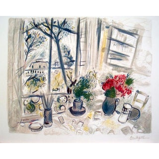1988 Fleurs Du Parc Poster by Marc Chagall For Sale