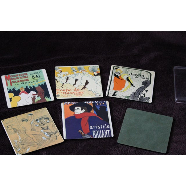 1970s Paris Decor Coasters, 1970s, Set of 6 For Sale - Image 5 of 18