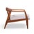 Milo Baughman for Thayer Coggin Mid Century Walnut Horseshoe Lounge Chairs - Pair For Sale - Image 11 of 12