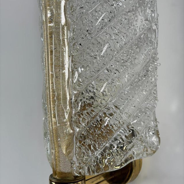 Feather Murano Glass Sconces from Barovier & Toso, 1971, Set of 2 For Sale - Image 13 of 18