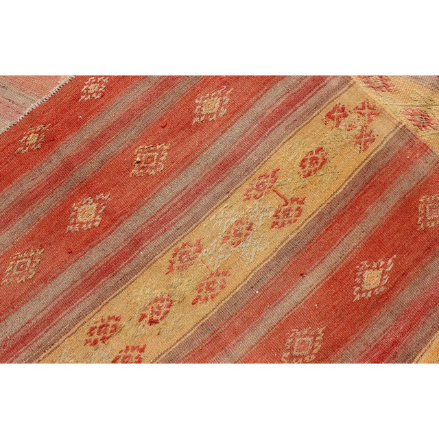 Mid 20th Century Keivan Woven Arts, En-140546, Vintage Mid-Century Turkish Kilim Rug - 5′7″ × 8′8″ For Sale - Image 5 of 11