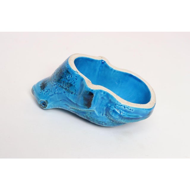 Vintage Italian Rimini Blu Ceramic Frog by Aldo Londi for Bitossi For Sale - Image 11 of 16