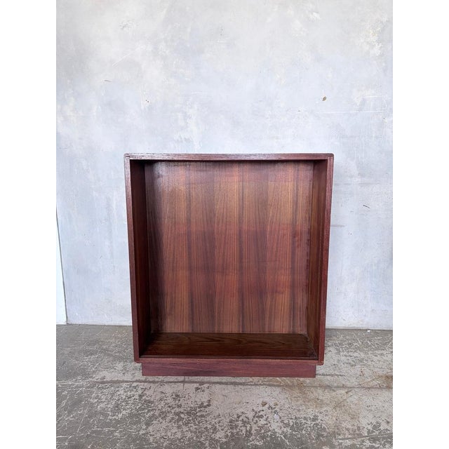 Mid-Century Handmade Teak Open Bookcase or Display Cabinet For Sale - Image 9 of 10