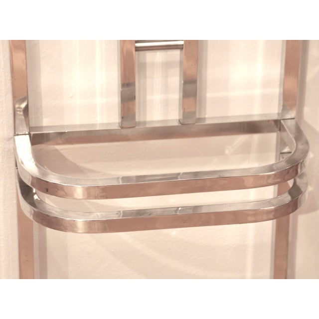 1930s French Art Deco Coat Stand in Polished Aluminium, 1930s For Sale - Image 5 of 18