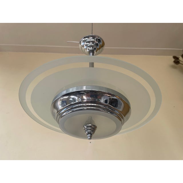 Vintage French Art Deco Lamp, 1930 For Sale - Image 3 of 13