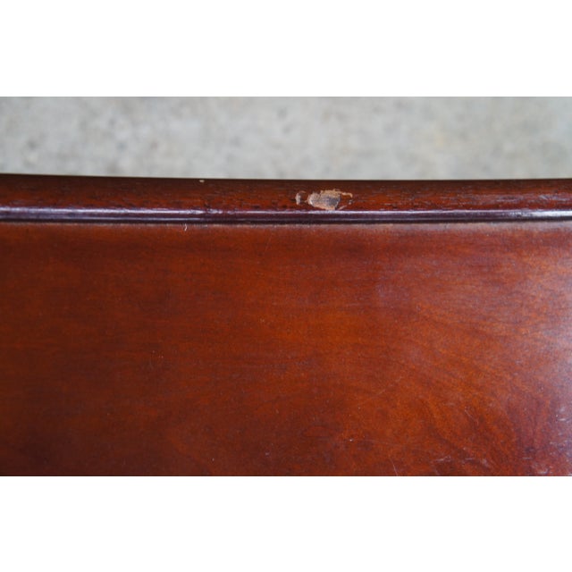 Late 20th Century 2 Bombay Company British Colonial Chinoiserie Faux Bamboo Mahogany Side Tables For Sale - Image 14 of 14
