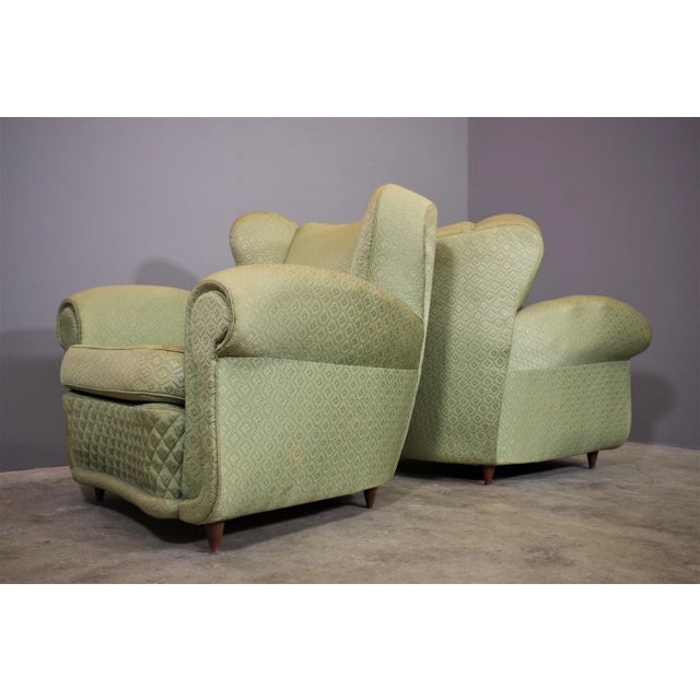 Set of Fan Armchairs in the style of Polo Buffa, 1950s For Sale - Image 12 of 18
