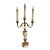 Vintage Neoclassical Alabaster Three-Light Candelabra Table Lamp For Sale