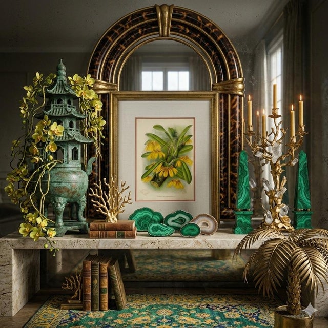 Step into the lush, botanical world of the 19th century with this original 1890 chromolithograph from Jean Jules Linden’s...