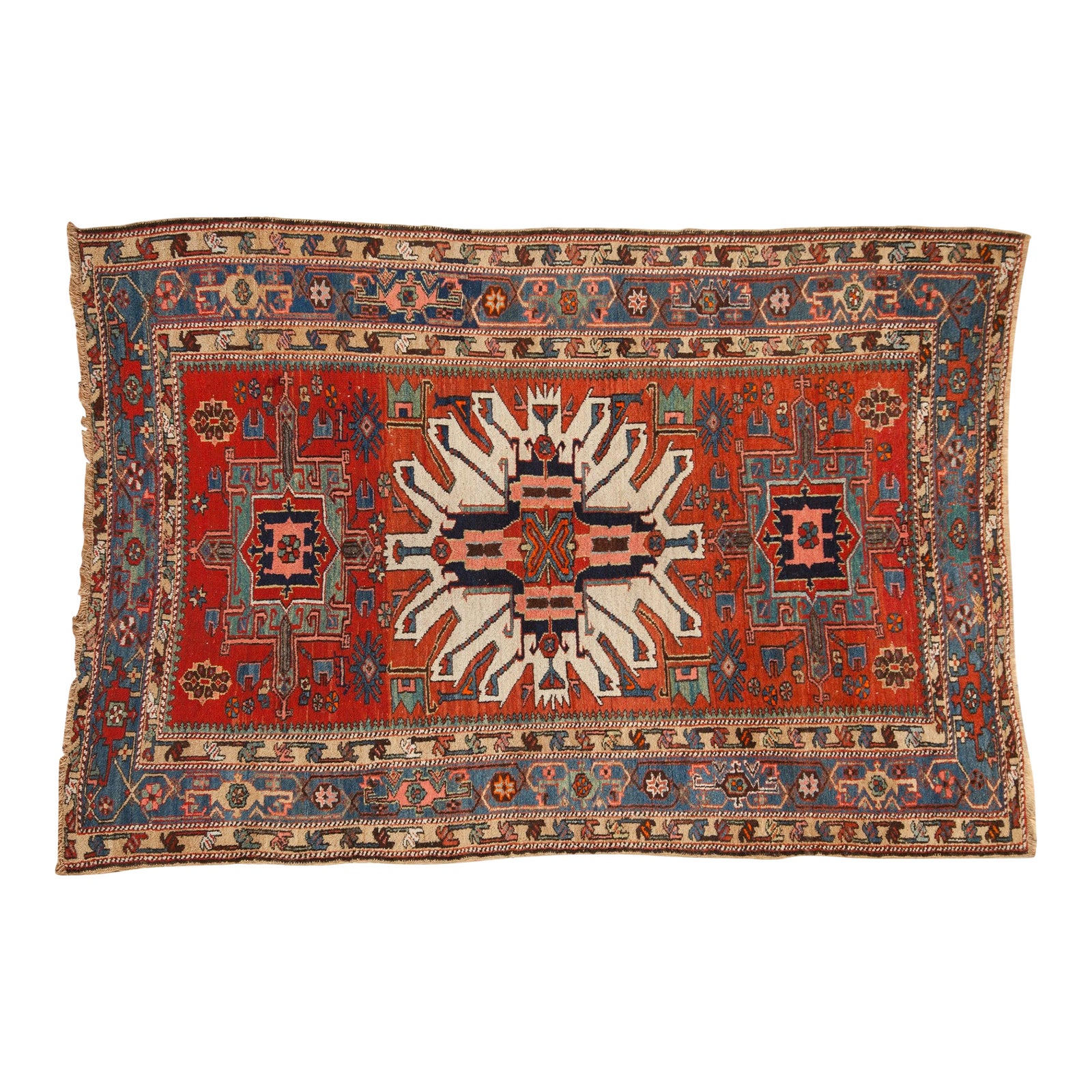 Antique Karaja Rug - 4'11