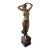 Vintage Art Nouveau Style Bronze-Finish Female Figure on Marble Base For Sale