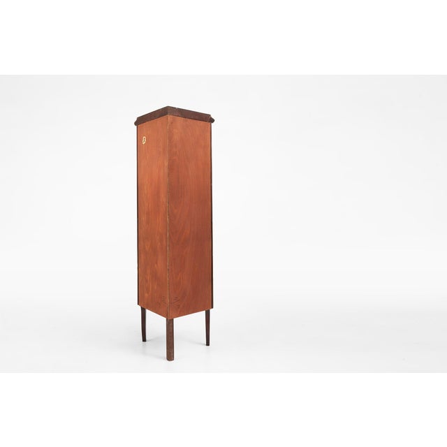 Vintage French Louis XV Style Corner Display Cabinet with Arched Glass, 1950s For Sale - Image 13 of 15