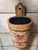 Vintage Wooden Umbrella Stand with Folk Art Painting, 1970s, in Good conditions. Designed 1960 to 1969