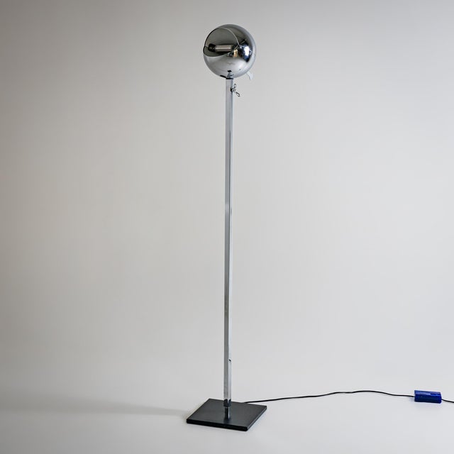 Black 1990s “Fire Ball” Floor Lamp, Designed by Carlo Forcolini for Artemide Sidecar Italy For Sale - Image 8 of 11