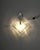 European Pressed Glass and Metal Wall Light, 1970s For Sale - Image 4 of 8