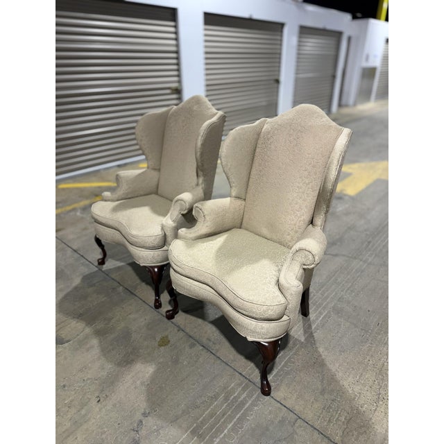 American Pair of Pennsylvania House Wingback Chairs For Sale - Image 3 of 16