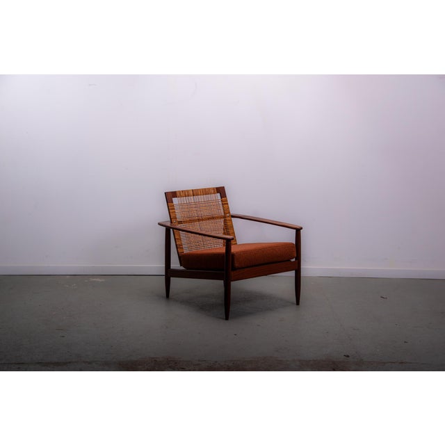 Mid-Century Modern Easy Chair in Teak and Cane, 1970 For Sale - Image 13 of 13
