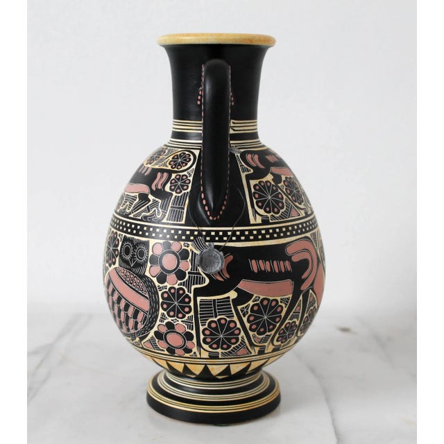 Amphora Pottery Vase Handmade in Greece For Sale In Milwaukee - Image 6 of 12