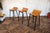 Set of Three Mid-Century Modern Oak & Steel Bar Stools, 1960s For Sale - Image 9 of 18