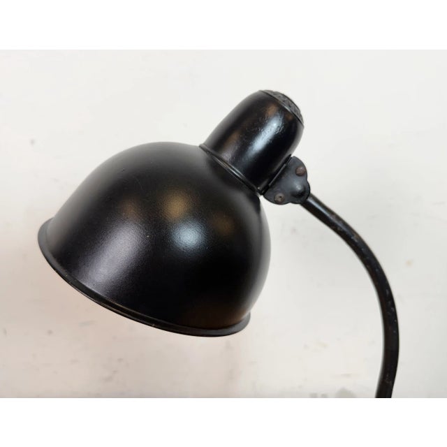 1930s Vintage Black Table Lamp by Christian Dell for Kaiser Idell, 1930s For Sale - Image 5 of 18