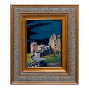 Scotland’s Eilean Doran Castle - Nocturnal Landscape by David Dalgety