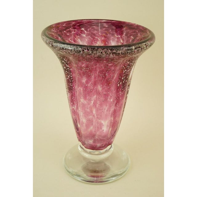 1970s Vintage Murano Submerged Bubble Glass Vase by Ignoto, 1970s For Sale - Image 5 of 18