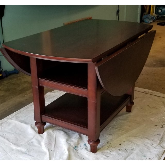 Pottery Barn Shayne Drop Leaf Dining Table Chairish