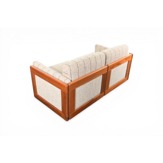Brown Late 20th Century Ib Madsen + Acton Schubell Ms77 Loveseat in Teak and Original Wool For Sale - Image 8 of 11