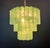Large Three-Tier Murano 52 Green Alabaster Glass Tubes Chandelier, 1990 For Sale - Image 9 of 17