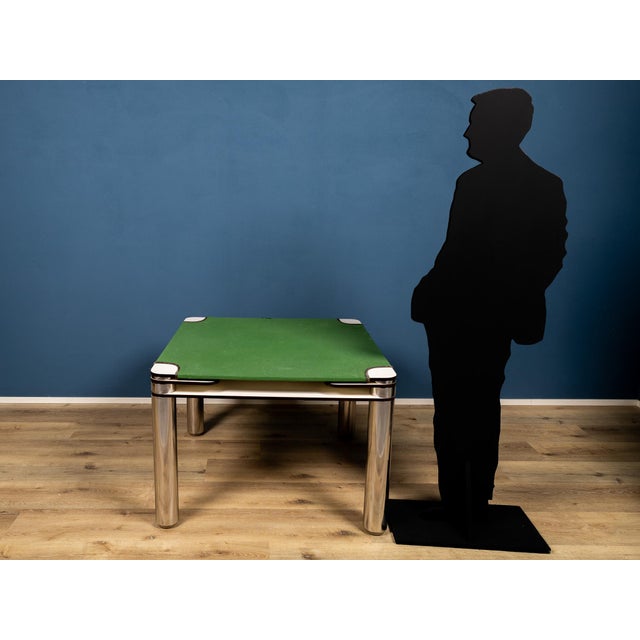 Metal Poker Table from Zanotta, 1968 For Sale - Image 7 of 8