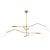 Regina Andrew Spyder Steel Chandelier, White & Natural Brass For Sale In Detroit - Image 6 of 6