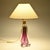 Cream Mid-Century Purple Glass Table Lamp from Val Saint Lambert, 1950s For Sale - Image 8 of 14