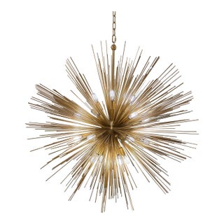 Kelly Wearstler Strada Gild Large Round Chandelier for Visual Comfort For Sale