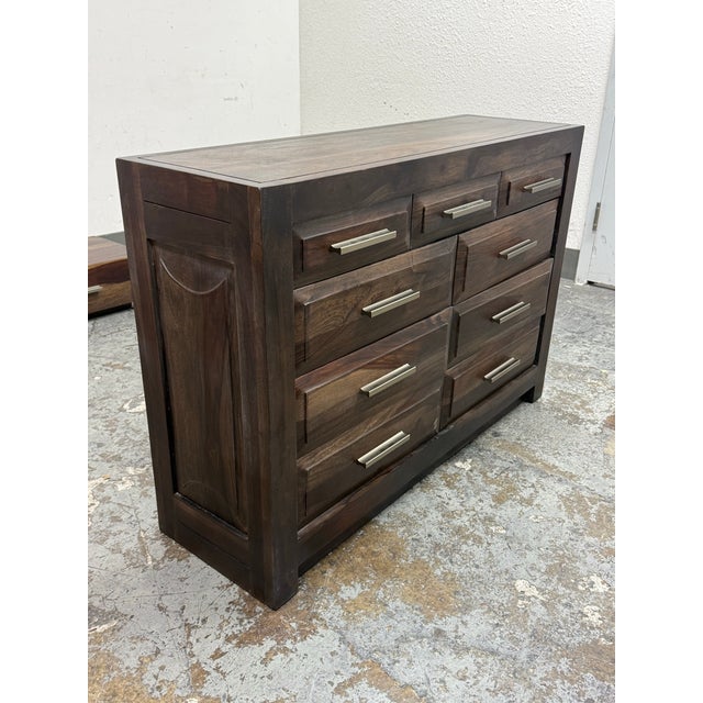 Rustic Sierra Living Concepts Sierra Nevada Rustic Dresser, Medium Espresso For Sale - Image 3 of 12