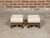 English Pair of English Regency 19th Century Footstools with Carved Feet and Gilt Trim For Sale - Image 3 of 11