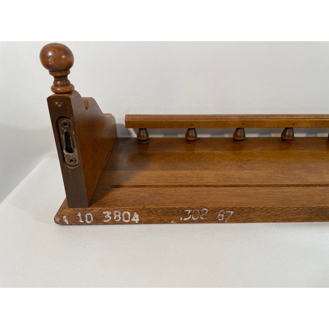 Vintage 1980's Ethan Allen Decorative Wooden Wall Display Shelf For Sale - Image 14 of 17