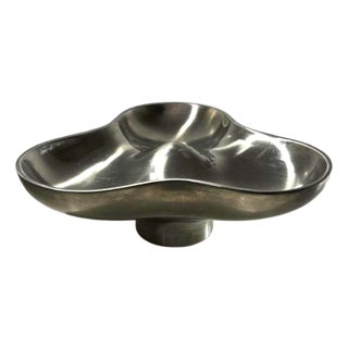 Tripartite Dish in Stainless Steel by Karim Rashid for Georg Jensen, Denmark, 1970s For Sale