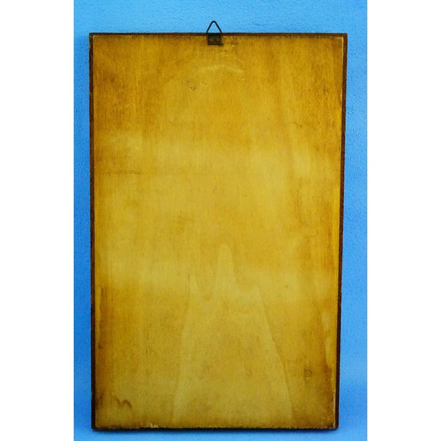 Vintage Ceramic Tile Plaque, 1950s For Sale - Image 10 of 11
