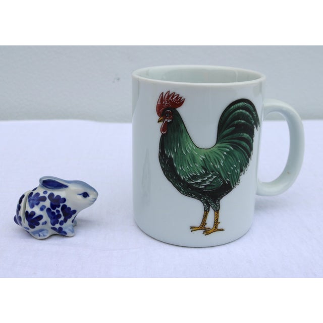 Vintage Blue and White Bunny Rabbit Ceramic Place Card Holders-Set of 11 For Sale - Image 15 of 15