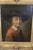 Portrait of a child with a hat, dating from the first half of the 19th century, in its original gilt frame. The painting...