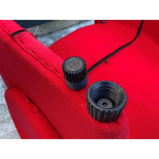 Red Fabric and Foam Lounge Chairs from Sitland, 1970s, Set of 2 For Sale - Image 12 of 18