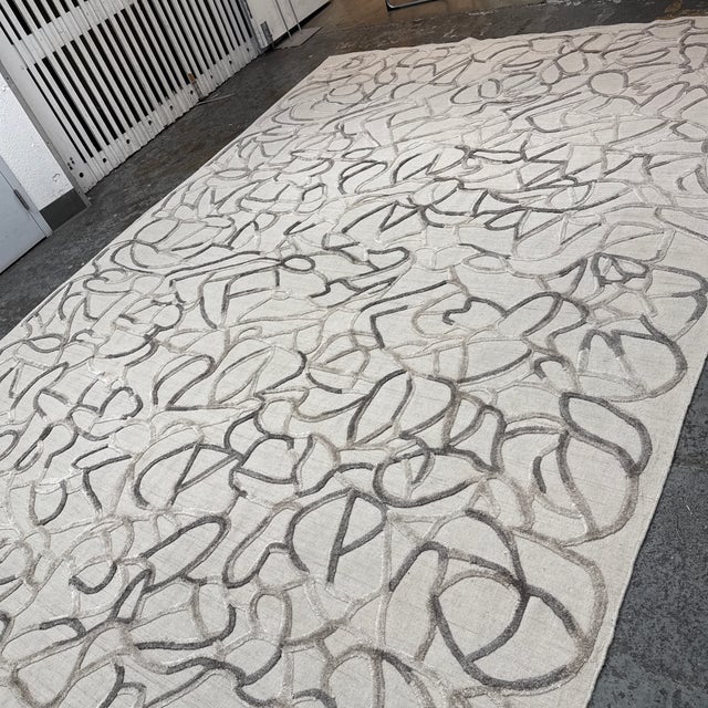 Abstract 10ft × 14ft Exquisite Rugs Goudy 4347 Hand-Loomed Area Rug For Sale - Image 3 of 12