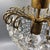 Hollywood Regency Art Deco Basket Chandelier in Brass & Crystal Ceiling Lamp For Sale - Image 9 of 18