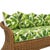 Wood Vintage Basket Wave Sofa With Custom Banana Leaf Cushions For Sale - Image 7 of 7