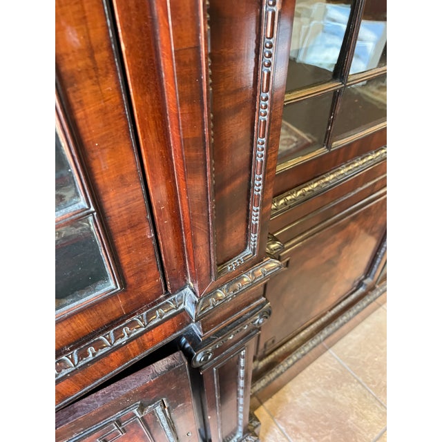 Brown Antique English 1810 Breakfront For Sale - Image 8 of 13